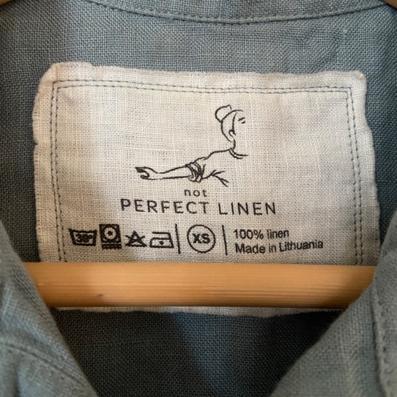 notPERFECTLINEN Elora Dress with Collar and Buttons - Picture 3 of 3